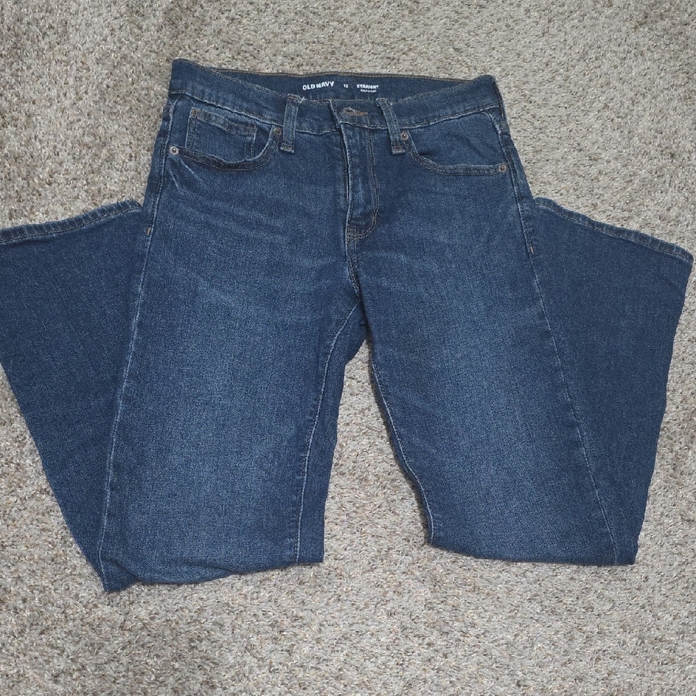 Old Navy Women's Dark Blue Flare Jeans